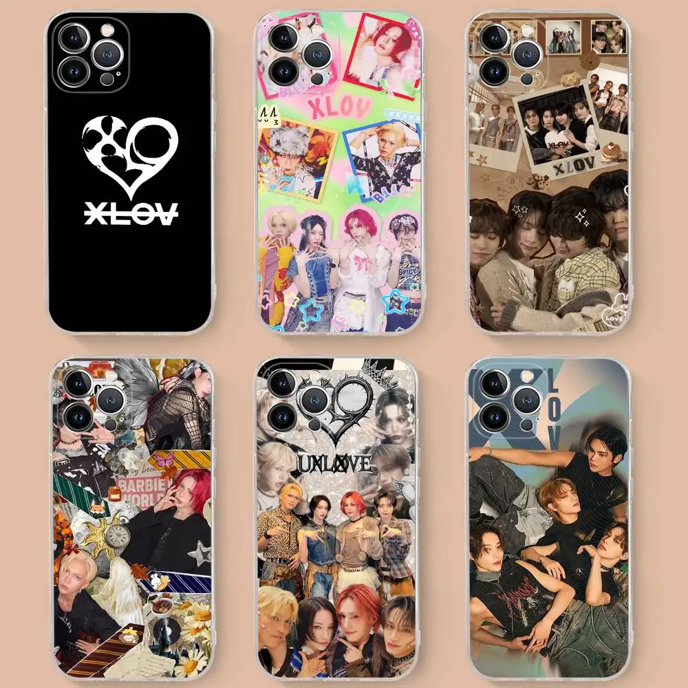 

Popular Logo X-XLOV For IPhone 17 16 15 14 13 12 11 Pro Max Plus Mini Funda For Transparent Cover
