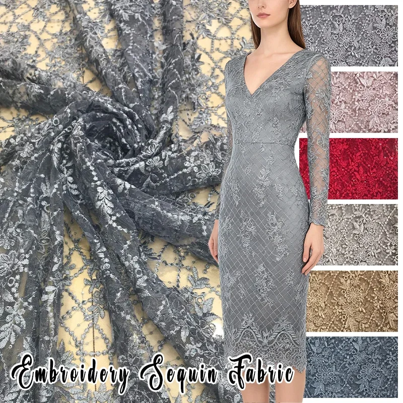 

1 ярд кружевная вышитая ткань для свадебного платья Cheongsam DIY шитье трехмерная сетчатая ткань шириной 130 см