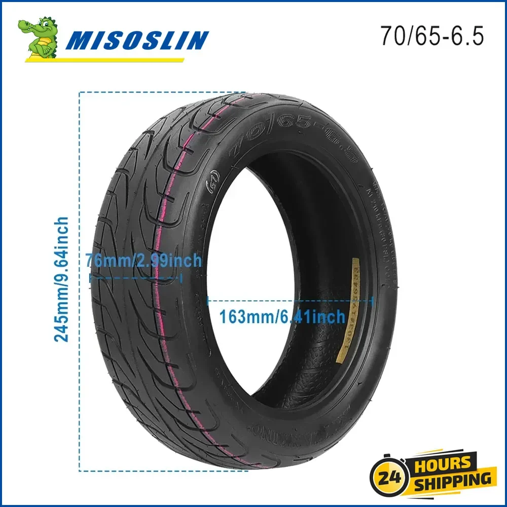 10x2.75-6.5 Tubeless Tire Outer for Segway Ninebot Mini S Pro,S, S-Max, S-Plus Self-Balancing Electric Scooter 70/65-6.5 Wheel