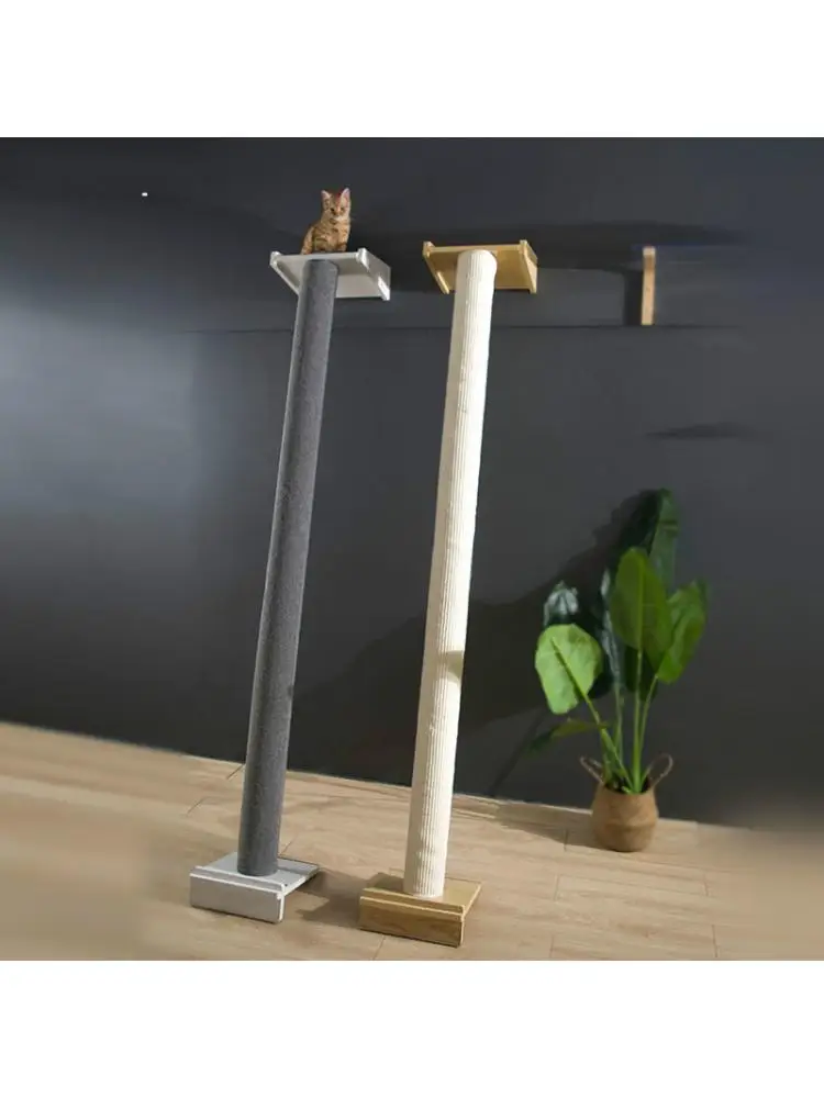 Solid Wood Cat Climbing Frame with Nest Wall, Cat Tree, Scratching Post Platform, Claw Grinding Tool