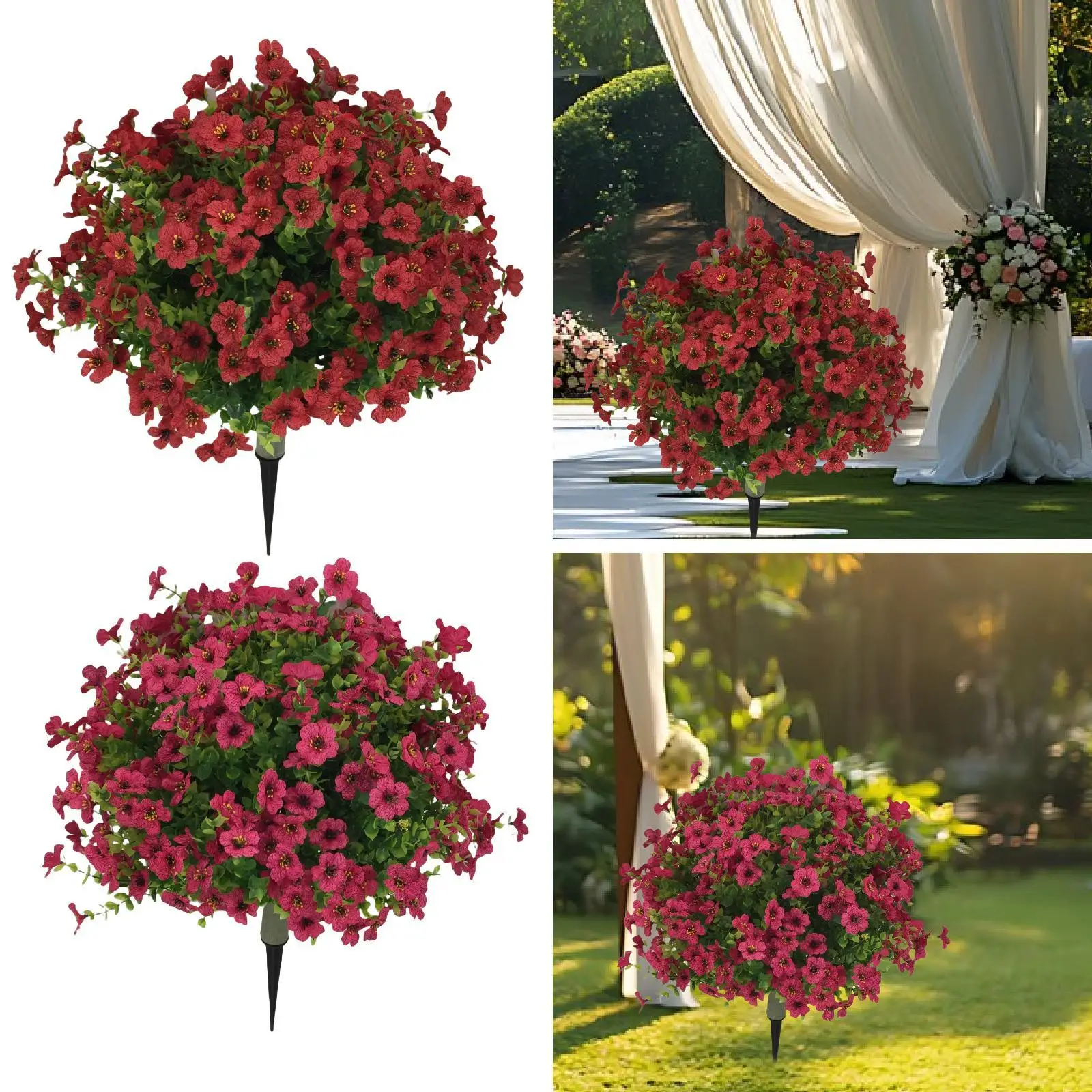 

Садовый искусственный цветочный кол, садовые аксессуары, многоразовый декоративный кол, декор для газона для крыльца, дорожки, заднего двора, открытый