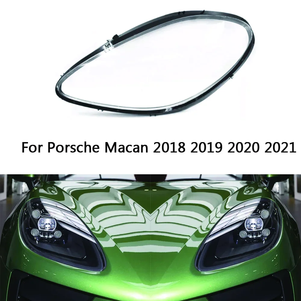 

For Porsche Macan 2018 2019 2020 2021 2022 Car Headlight Shell Lamp Shade Lens Cover