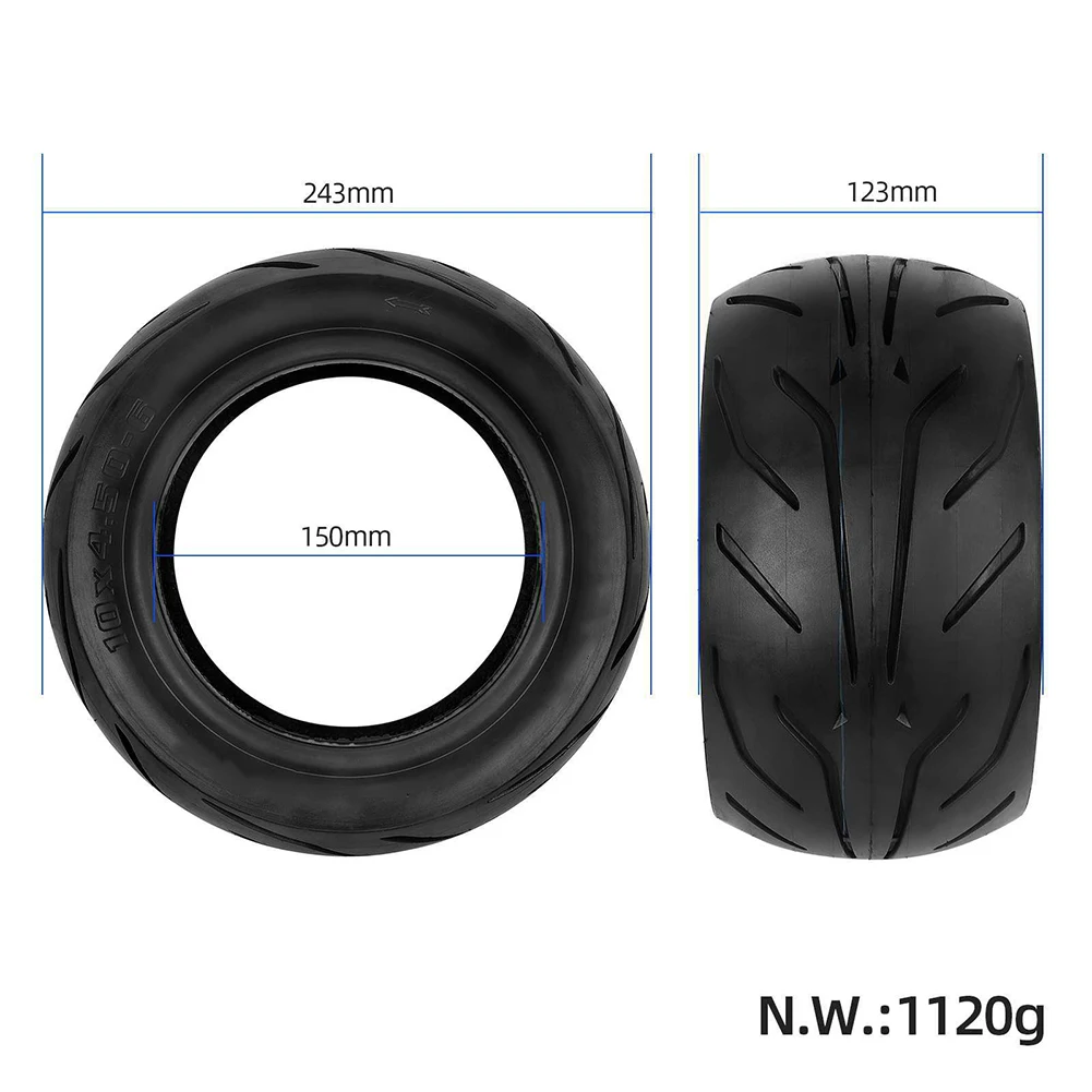 1pc 10inch 10*4.50-6 Outer Tire For Electric Scooter For E-Vehicles 10x4.50-6 Tyre Wear-resistant Rubber Tire Accessories