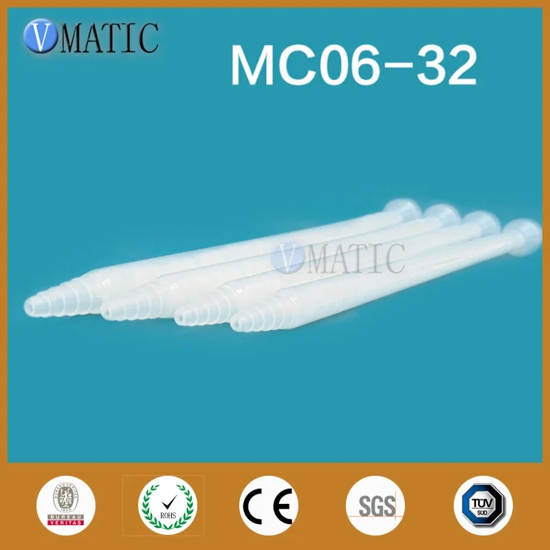 Free Shipping Resin Static Mixer MC06-32 Mixing Nozzles For Duo Pack Epoxies (White Core)