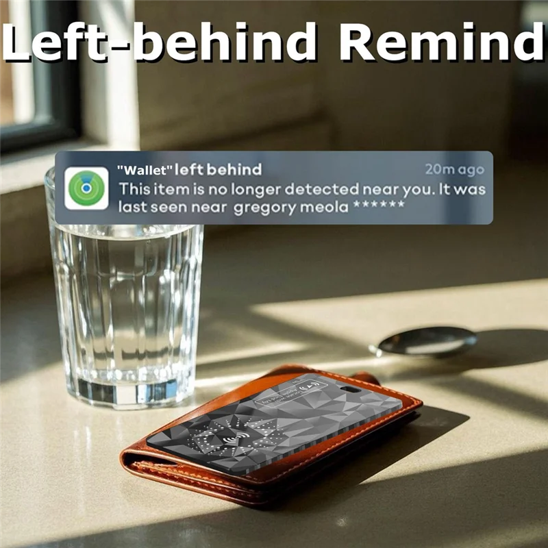 A25P Ultra Slim Tracking Card Wallet Anti-verlieskaart voor Find My Ultra Thin Tracker