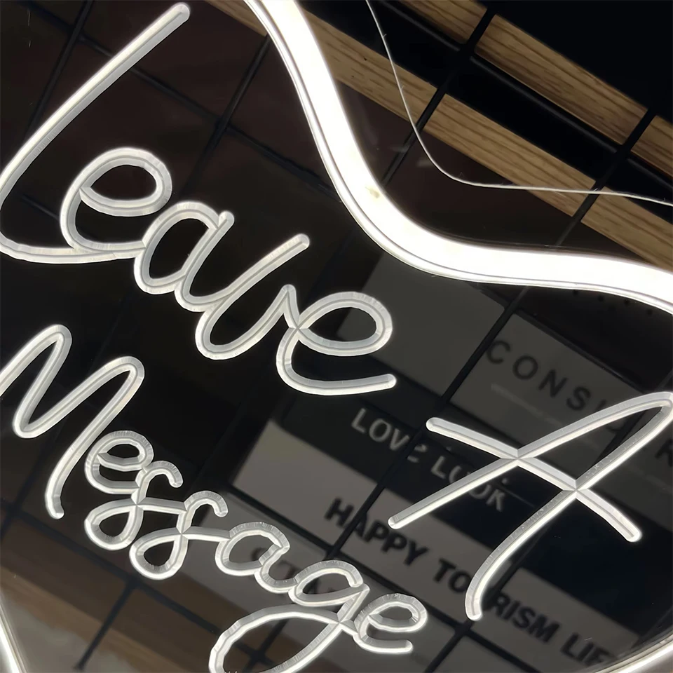 Custom Neon Signs Personalized 3D Embossed Love Heart LED Light for Bedroom Wedding Decor Coffee Bar Decoration Valentine Gift