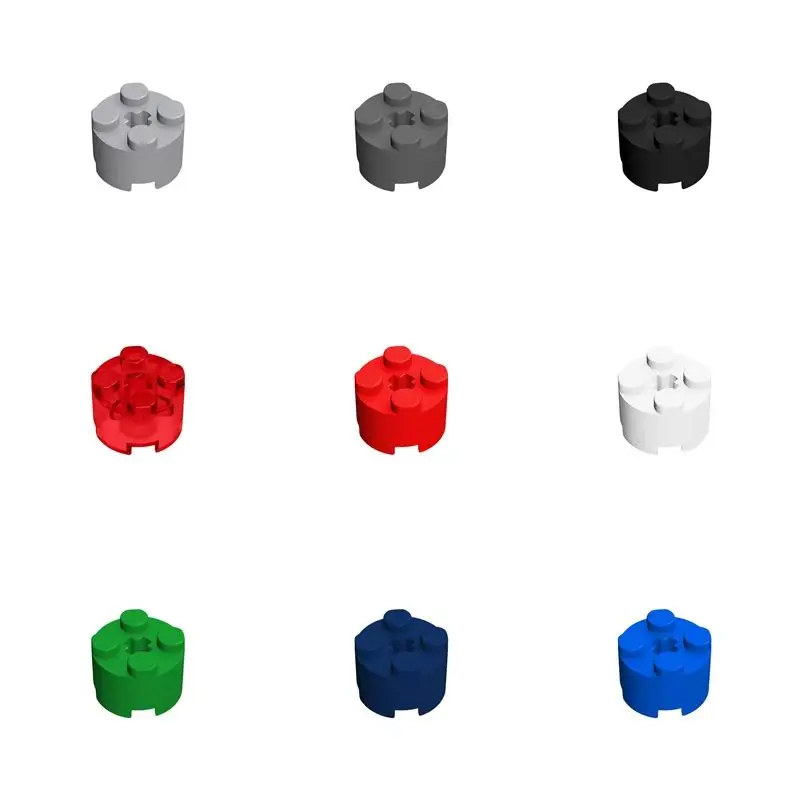 100PCS DIY Building Blocks Thick Figures Bricks Cylinder Educational Creative Size Compatible With 6143 Toys For Children