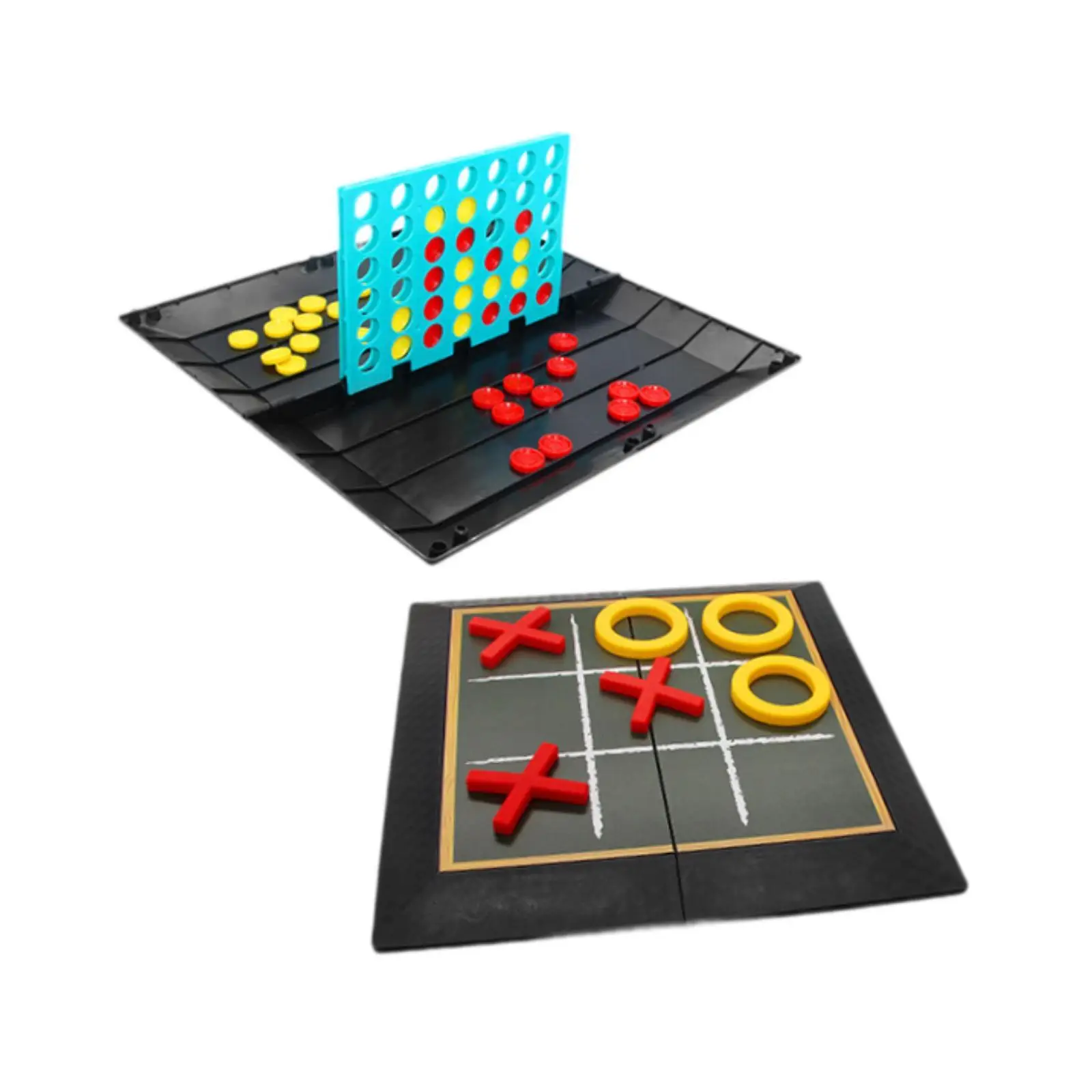 Tic TAC Toe Board Game Family Board Game Tabletop Blocks XO Chess Board Game for Party Favors Gifts Backyard Living Room Kids