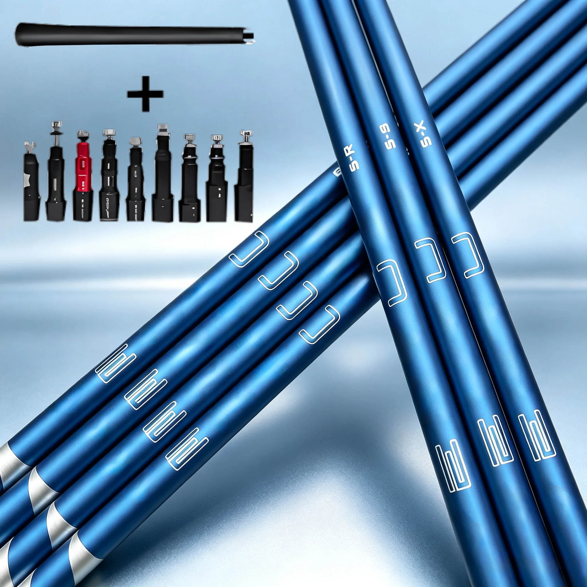 Nouveaux clubs de golf en bois bleus grande taille avec tiges en carbone, plusieurs duretés (5R/5S/6S/6X/7S), haute tolérance, facile à faire frapper en hauteur, modèle universel amélioré pour clubs de bois 1/3/5.