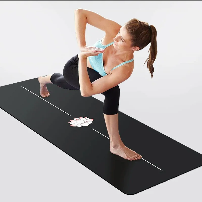 183cm Non-slip Pilates Workout Home Gym Tapis De Sport Fitness Exercise Tapete De Yoga Free Ship Lotus Pattern Yoga Mats