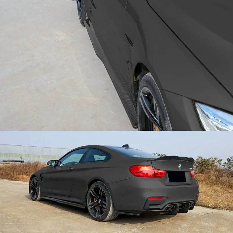 F82 M4 PSM Style true Carbon Fiber Side Skirt For BMW M4