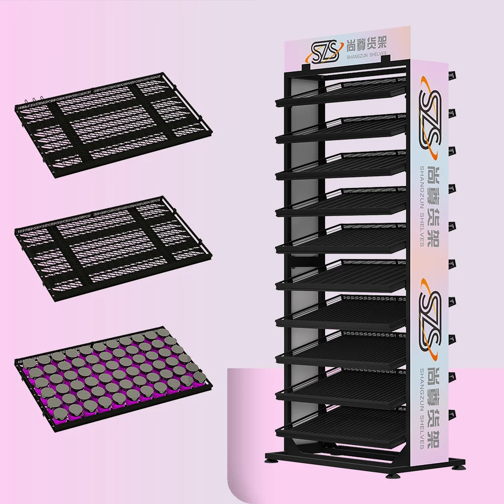 Good Quality  Shelf Multi-steps Metal for Nail Polish in Stores Display Rack