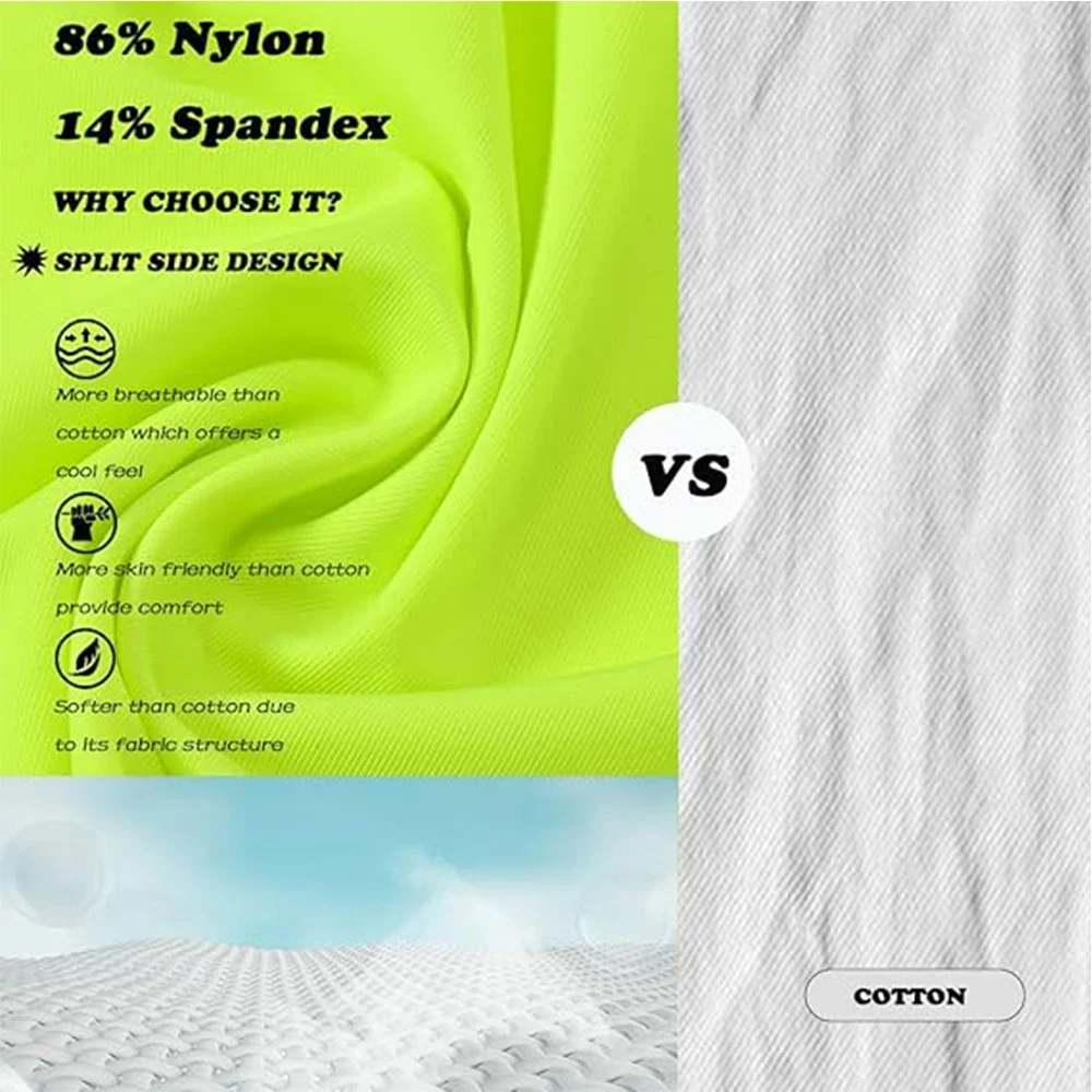 Jinshi Men's Boxer Shorts Loose Split Side Sexy Breathable Underwear Shorts Mens Boxer Briefs US M-3XL