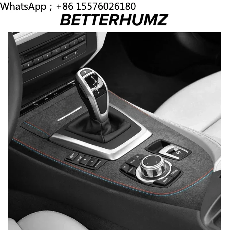 For BMW Z4 E89 2008-2015 Center Control Panel Gear Shift Frame Sticker Made of Alcantara Performance Car Interior Accessories