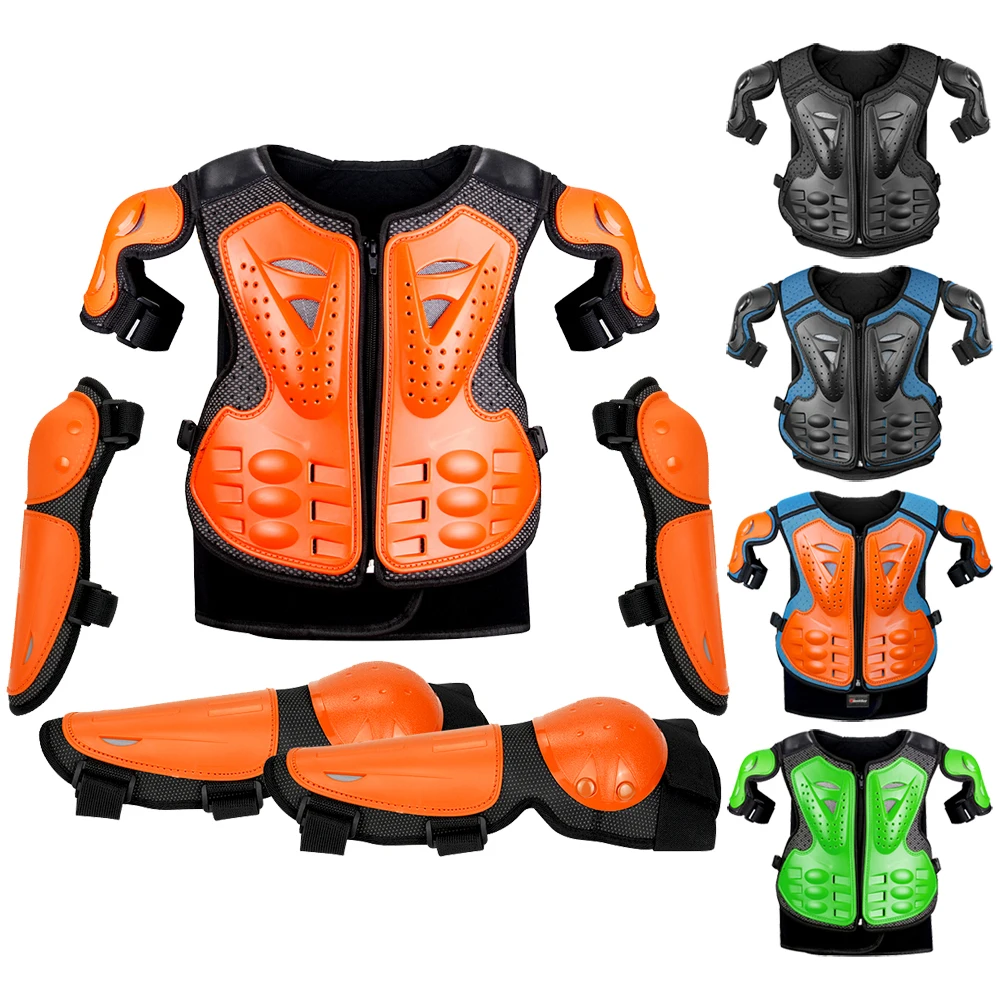 

Детский бронежилет, защита спины, велосипедный бронежилет для скутера, защита всего тела, защита от падения, спортивное снаряжение для верховой езды на открытом воздухе