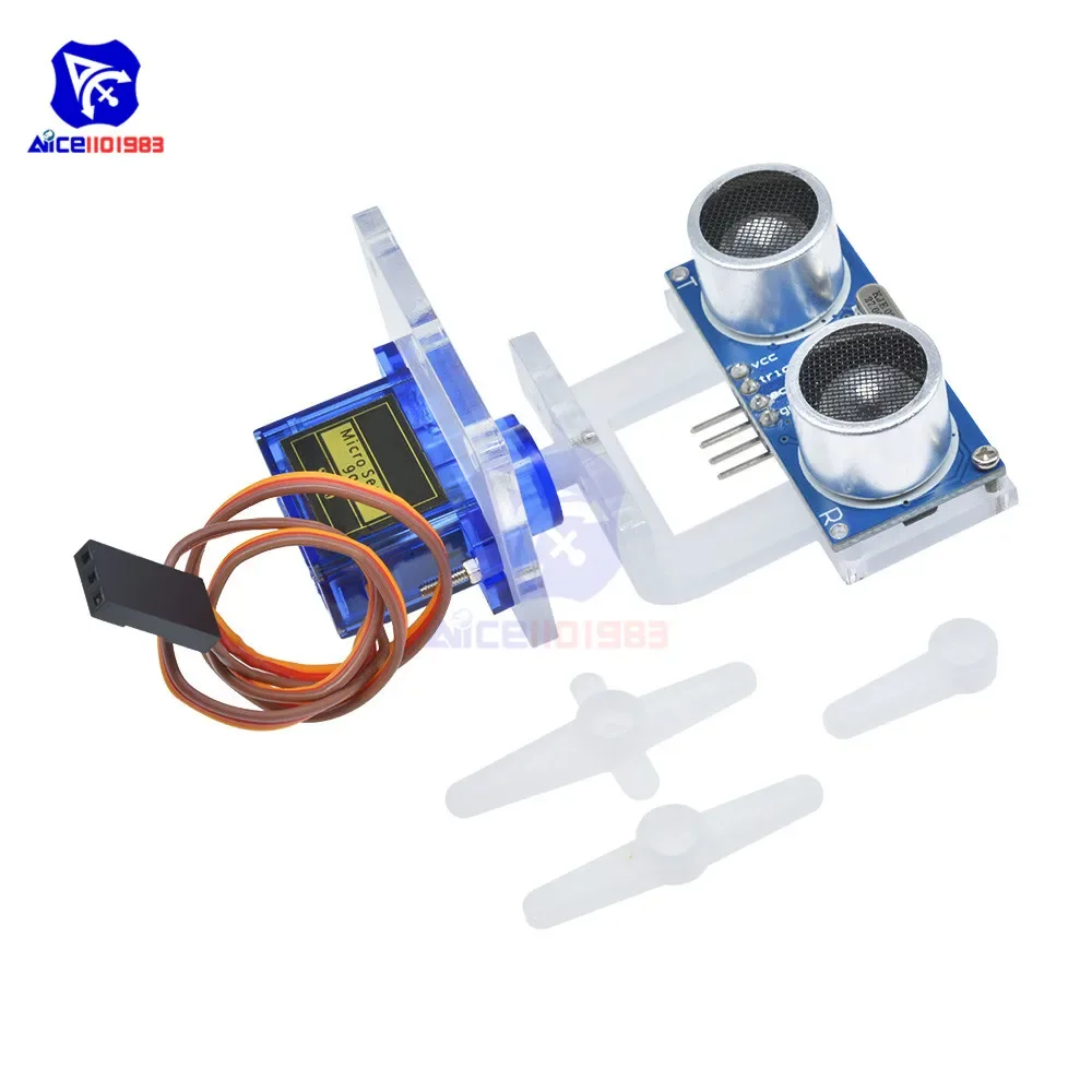 HC-SR04 Distance Sensor Module SG90 Micro Servo for Arduino RC 250 450 Helicopter Airplane Car Special Promotions with Holder