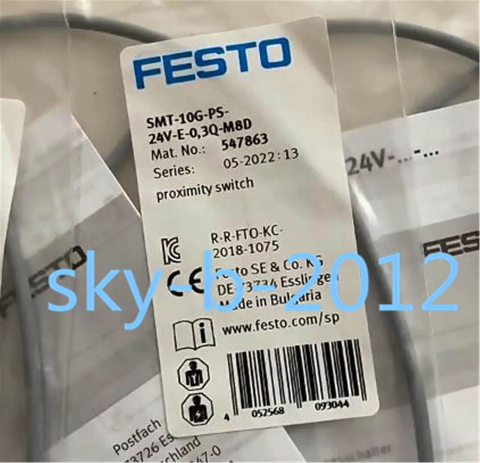 1 PCS NEW IN BOX FESTO sensor SMT-10G-PS-24V-E-0.3Q-M8D 547863