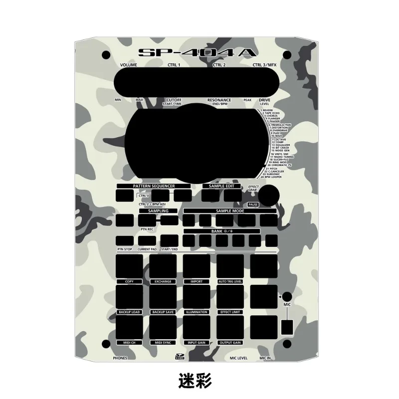 Filme do painel do amostrador Roland sp-404a, adesivo colorido Roland, pode ser personalizado