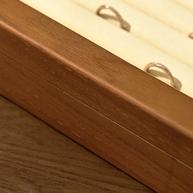 Oirlv 나무 보석 상자 시계 보석 디스플레이 반지 목걸이 귀걸이 팔찌 상자 멀티 보석 보관 주최자 디스플레이 케이스