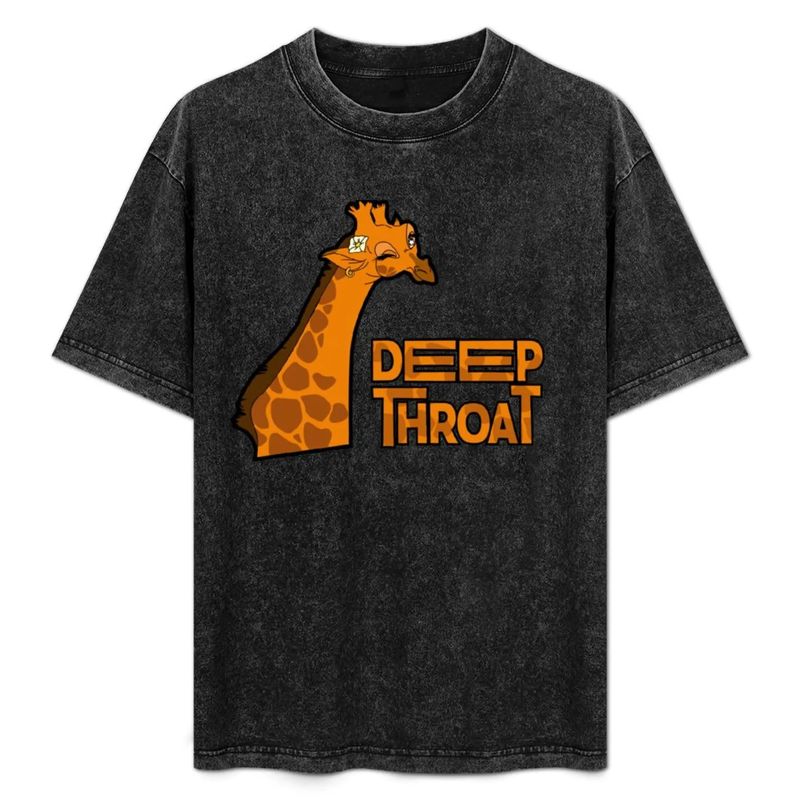

DEEP THROAT T-Shirt Basic Plain Tee for Spring and Summer