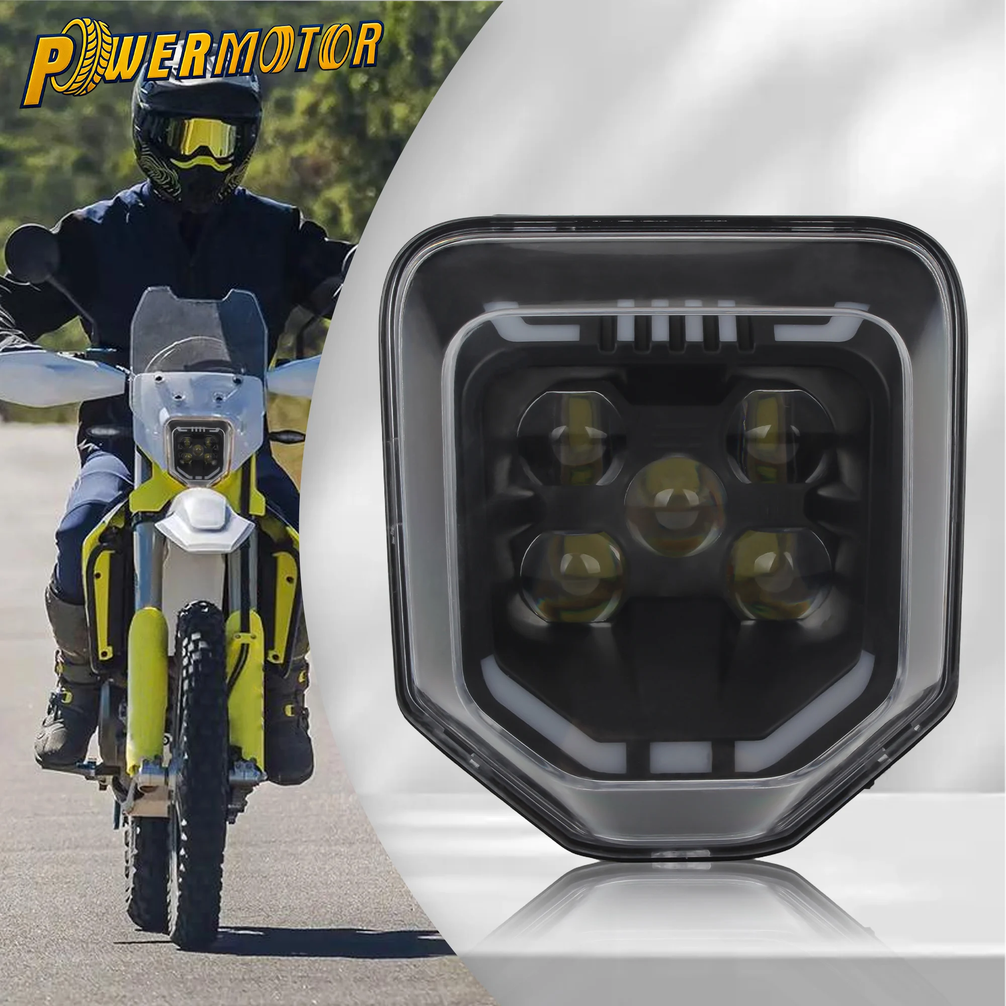 

For Husqvarna 701 Enduro Motocross LED Headlight For TE FC FE TC 125 300i 250 300 450 Dirt Bike Motorcycle Headlamp Accessories