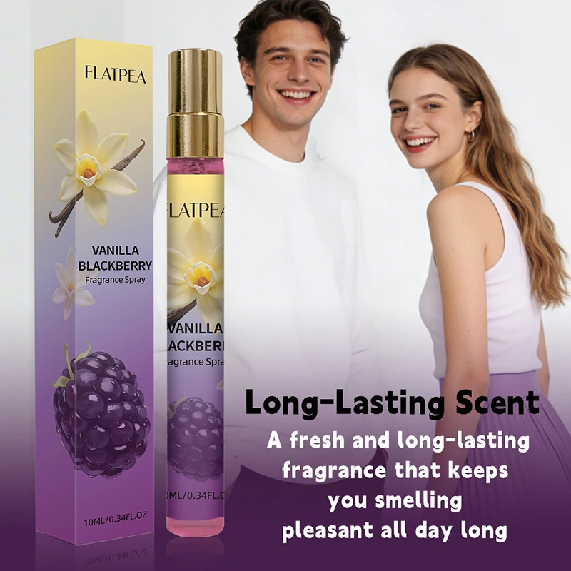 

Sweet Vanilla Blackberry Fragrance Alcohol-free Portable Slim Tube Eau De Toilette Lasting Scent Alluring Fragrance Body Spray
