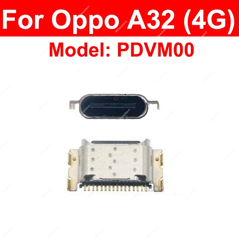 For OPPO A11 A32 A35 A51 A52 A53 A55 A55s A56 A57 A58 A58x 4G 5G USB Charging Dock Micro USB Charger Port Connector Parts