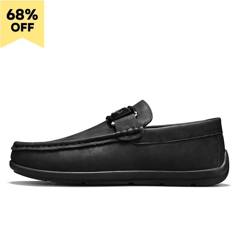 

2026New British style men's bean shoes one foot lazy shoes fashion men's casual single shoes