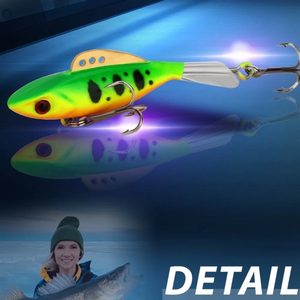 2024 4.6cm 8g Winter Ice Fishing Lure Artificial AD-Sharp Ice Fishing Lure Balancer Jigging Lead Hard Hook High Quality