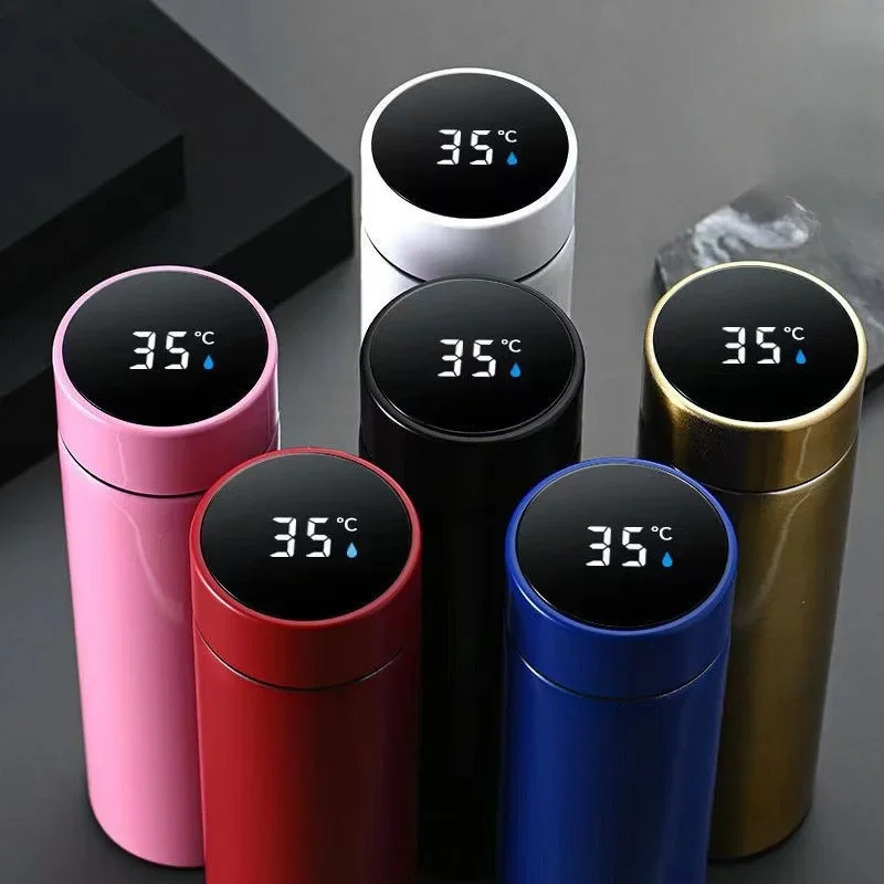 Intelligent Temperature Control 304 Stainless Steel Vacuum Cup Temperature Display Cup Business Gift Car Gift Thermos Cup