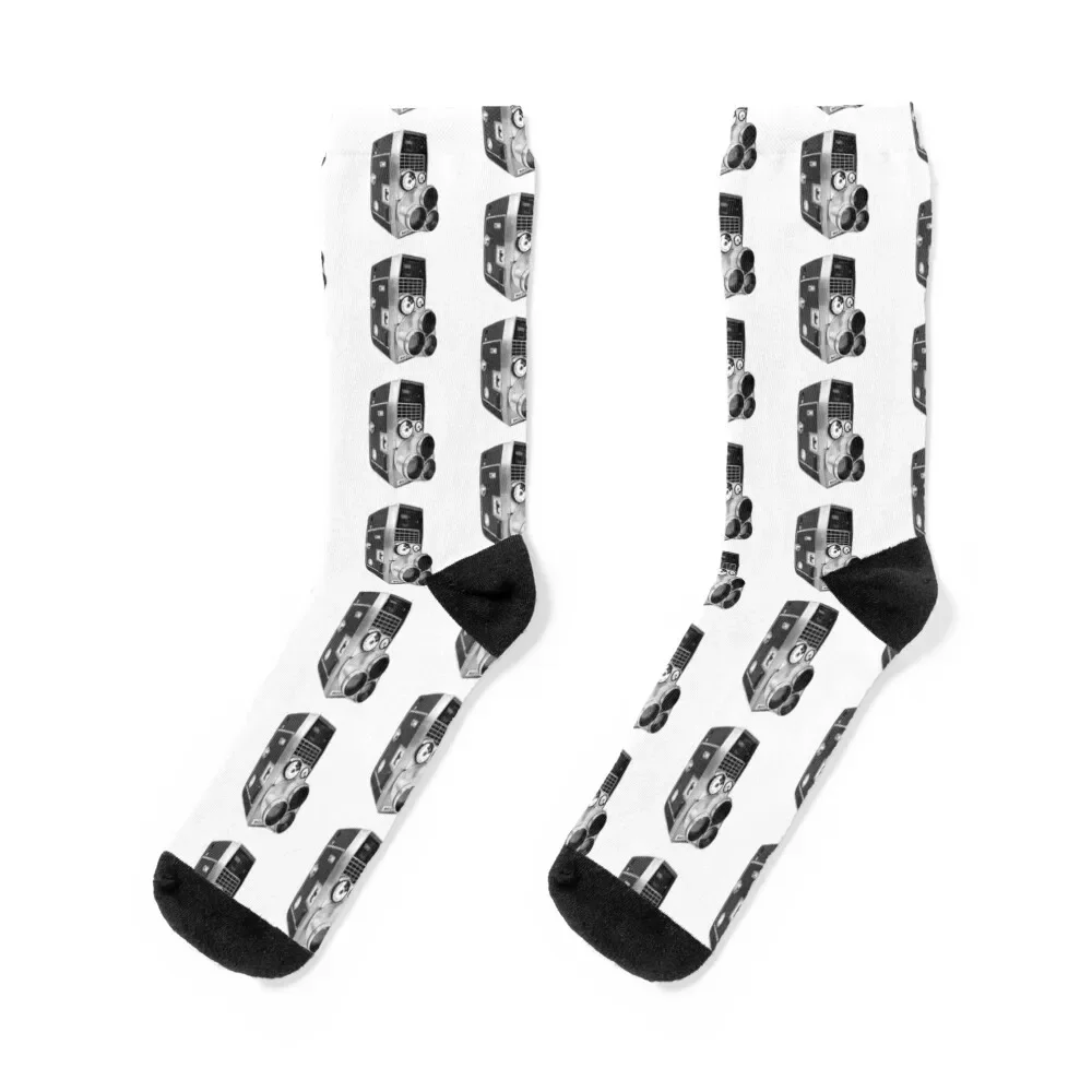 8mm film video camera Socks men cotton high quality Non-slip Socks Women's Men's