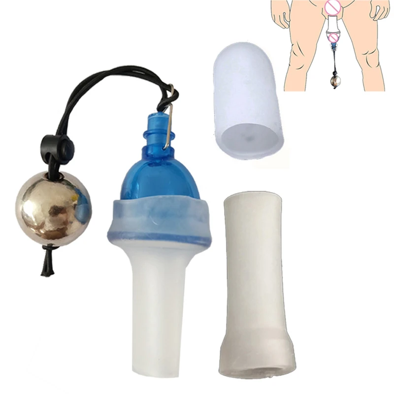 Penis Ring Heavy Weight Enlarger Extender Metal Ball Hanger Exercise Sex Toys for Men Dick Pump Enhancer Stretcher Bigger Growth