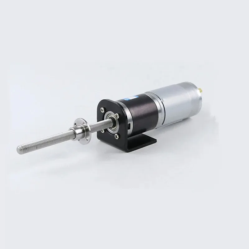 12v 24v DC Planetary Gear Motor With Encoder Shaft M8 Threaded Screw Rod Large Torque Motor MY36GP-555