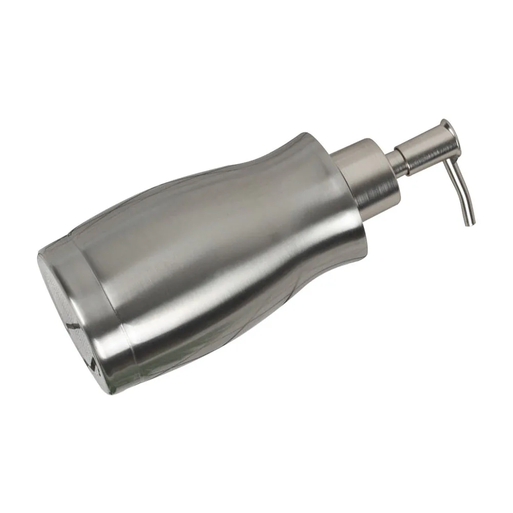 الفولاذ المقاوم للصدأ سعة كبيرة زجاجة مضخة الحمام شامبو غسول هلام الاستحمام موزع الصابون السائل القابل لإعادة الملء #2