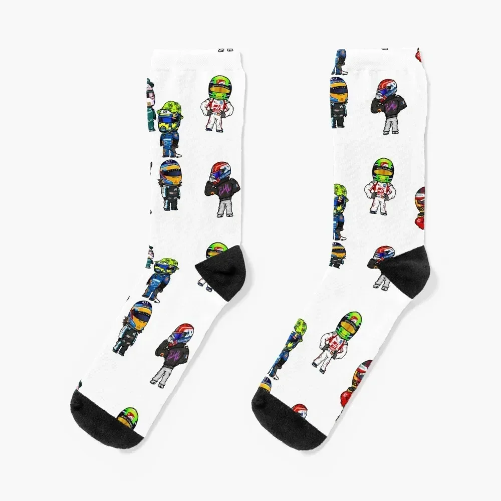 F1 Mini Drivers SERIES 2 pack Socks sheer gift tennis designer brand Socks For Girls Men's