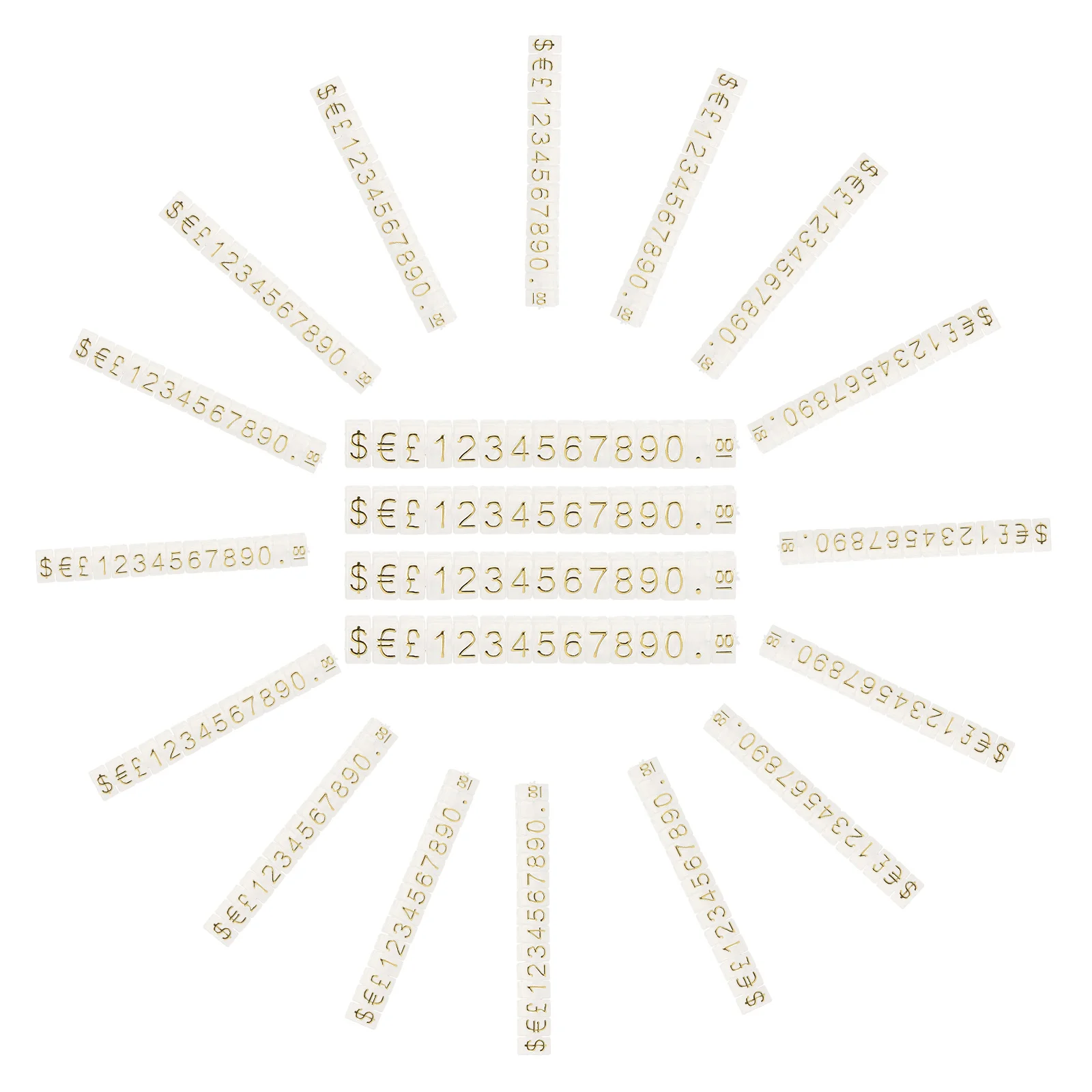 

20pcs Display Cube Aluminum Alloy Price Block For Retail Counter Jewelry Vegetables Fruits Dry Foods Price Tags Stand Jewelry