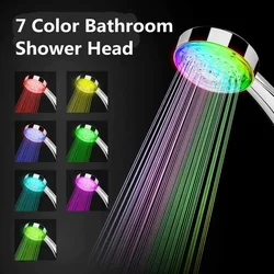 LED 발광 샤워헤드 다채로운 셀프 컬러링 샤워헤드, 물 절약 발전 샤워헤드, 욕실 액세서리