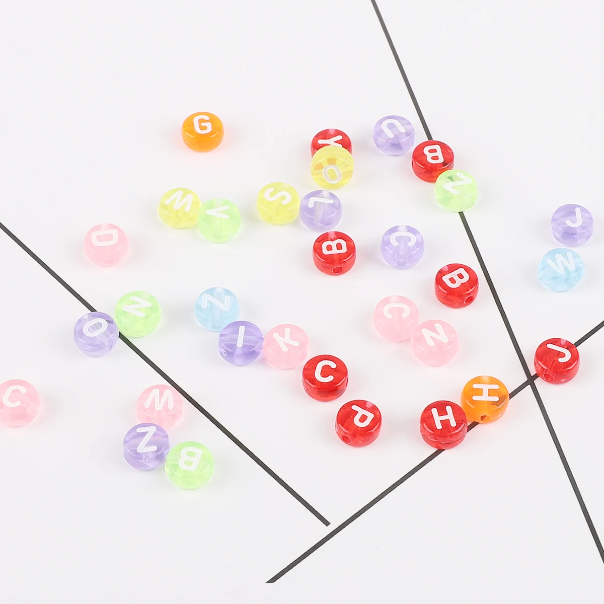 Handmade bead Acrylic beads Peach Heart Flat Bead Alphabet beads Charms DIY jewelry creation beads Jewelry making materials