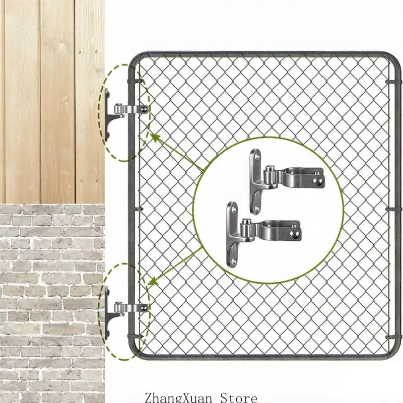 304 Metalltor-Montageset mit Pfostenklemmen-Design für den Zauneinsatz 3XUF – Detail 9