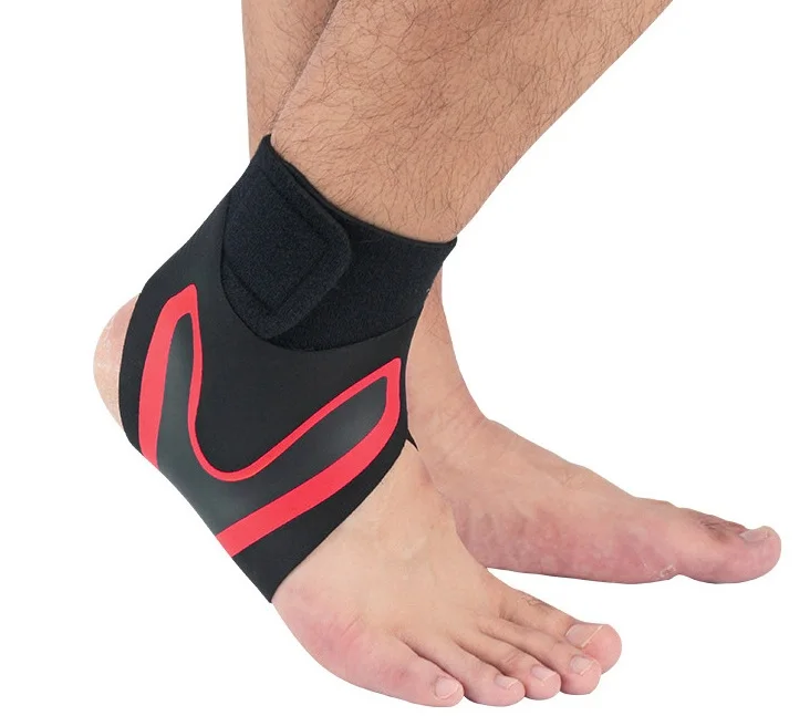 Wholesale Adjustable Polyester Cotton Ankle Support Breathable Bandage Wrap Motion Compression Professional Protection GM
