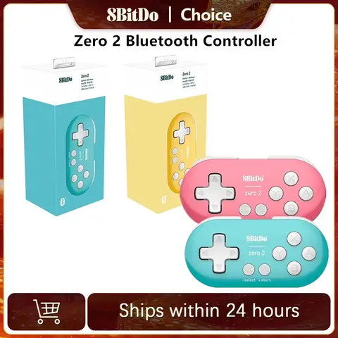 8BitDo Zero 2 Bluetooth Gamepad Switch Controller Compatible for Nintendo Switch Windows Android mac OS Mini Game Crontroller