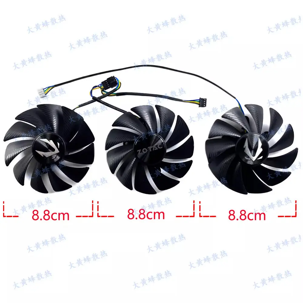 New Cooling Fan for ZOTAC RTX4070 RTX4070S RTX4070ti  RTX4070tiS RTX4080 TRINITY Video Card GA92S2U