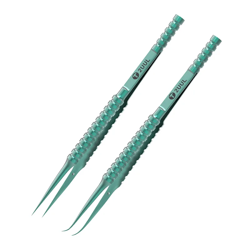 2UUL Titanium Alloy Fingerprint Tweezer Ultra-precision Non-slip For Disassembly Phone BGA Motherboard Chip IC Repair Forceps