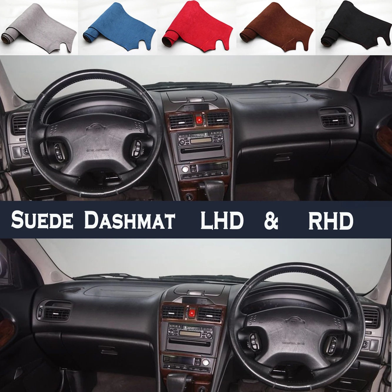 Car Styling Suede Dash Mat Covers Dashmat Dashboard Pad Protector Accessory For Nissan Maxima QX TI Cefiro III A33 J31 2000-2004