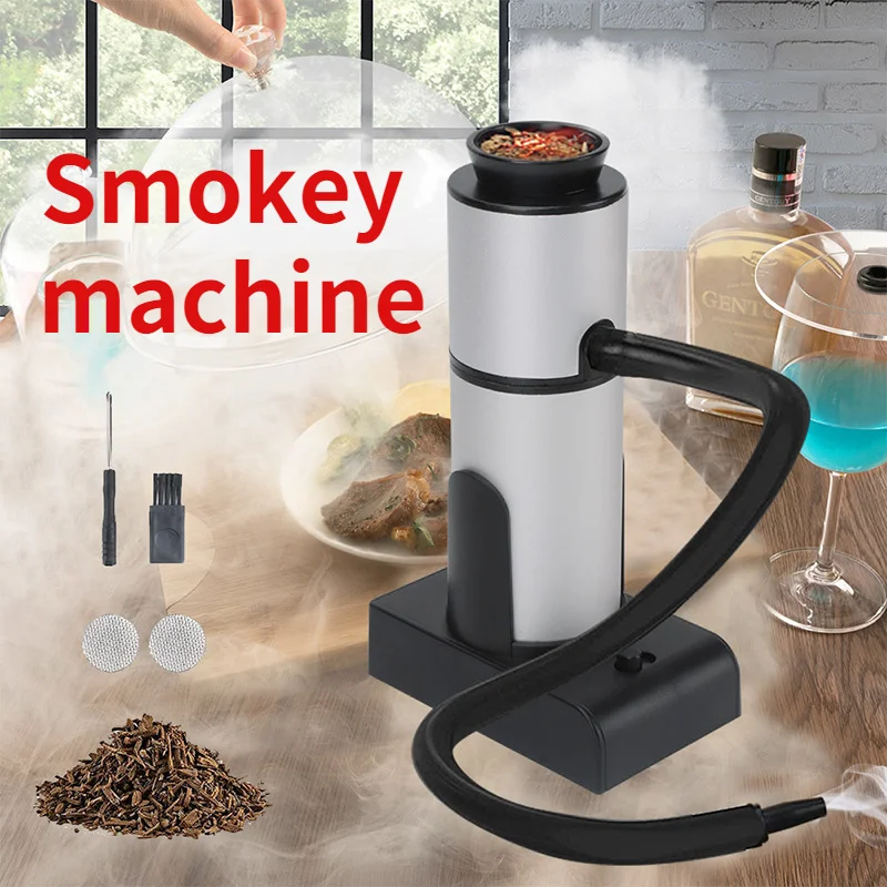 

New kitchen items Smokey machine adjustable gear Western food cooking accessories Vodka Rum decor bbq portable tools