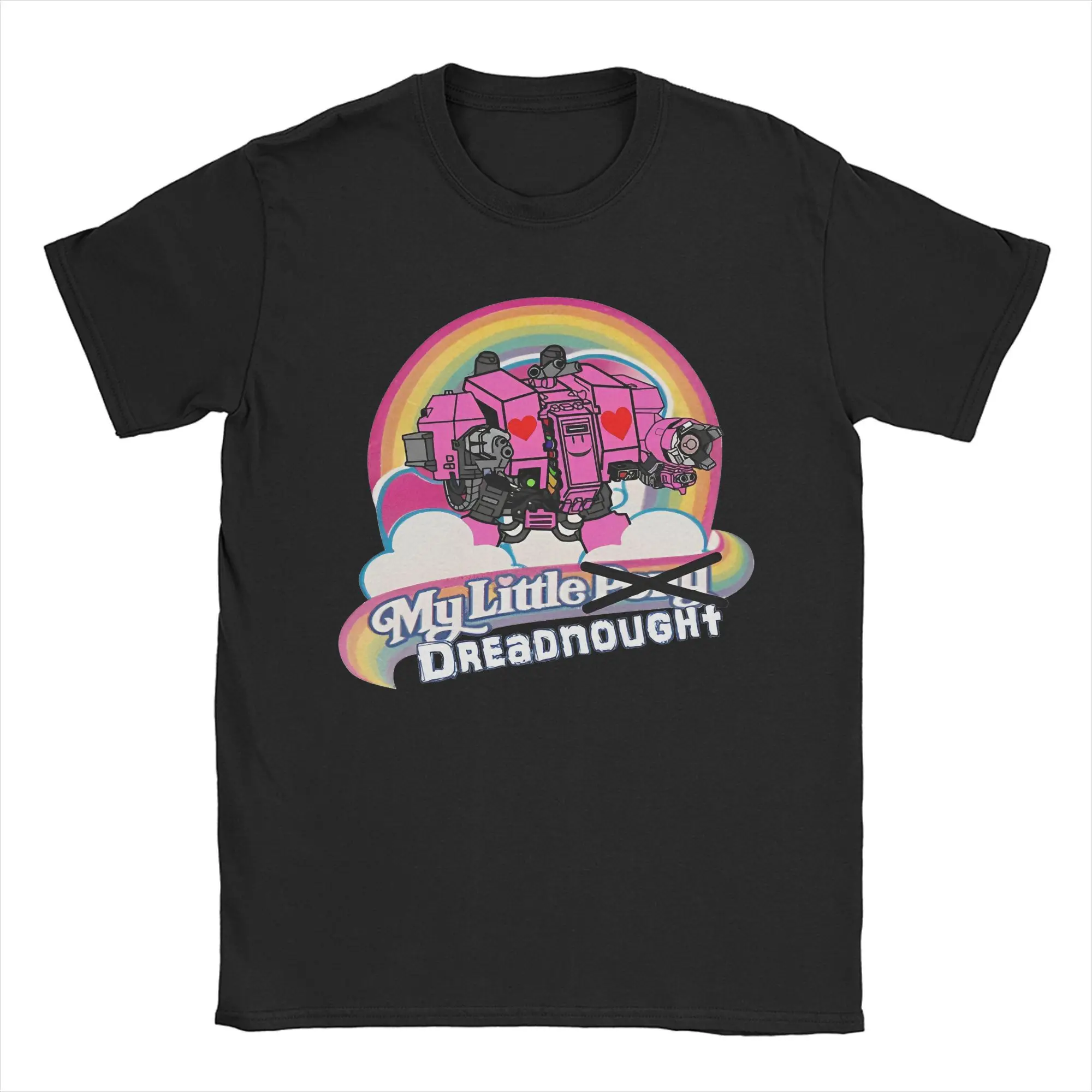 My Little Dreadnought War-hammers T-Shirt for Men Women  Vintage 100% Cotton Tees Crewneck Short Sleeve T Shirt Party Clothing