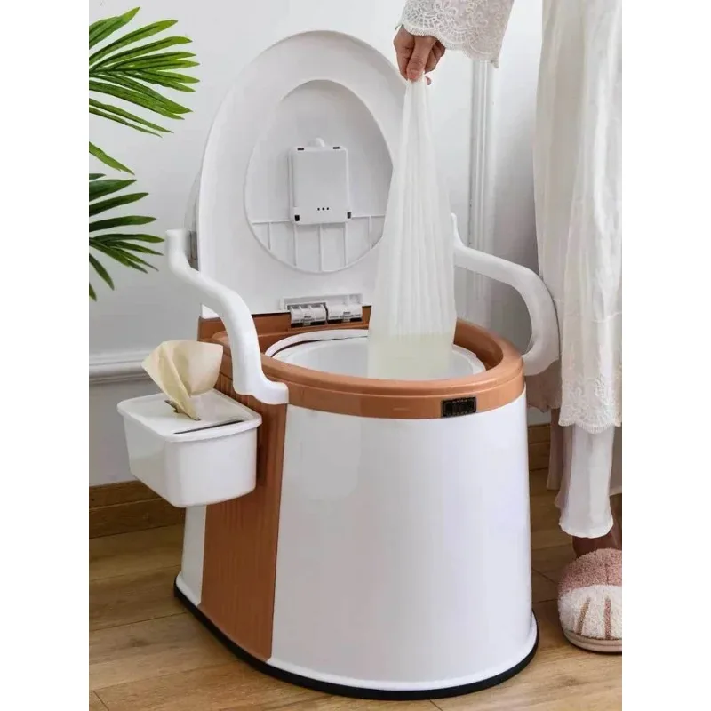 

Comfortable Sit Toilet Portable Bedroom Urine Bucket Bedpan Chair Ensuring Accessibility for Users with Mobility