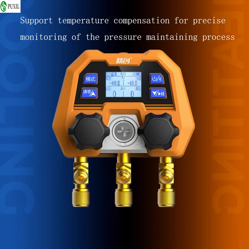 Elitech DMG-4B Digital Manifold Gauge App Control AC Gauges