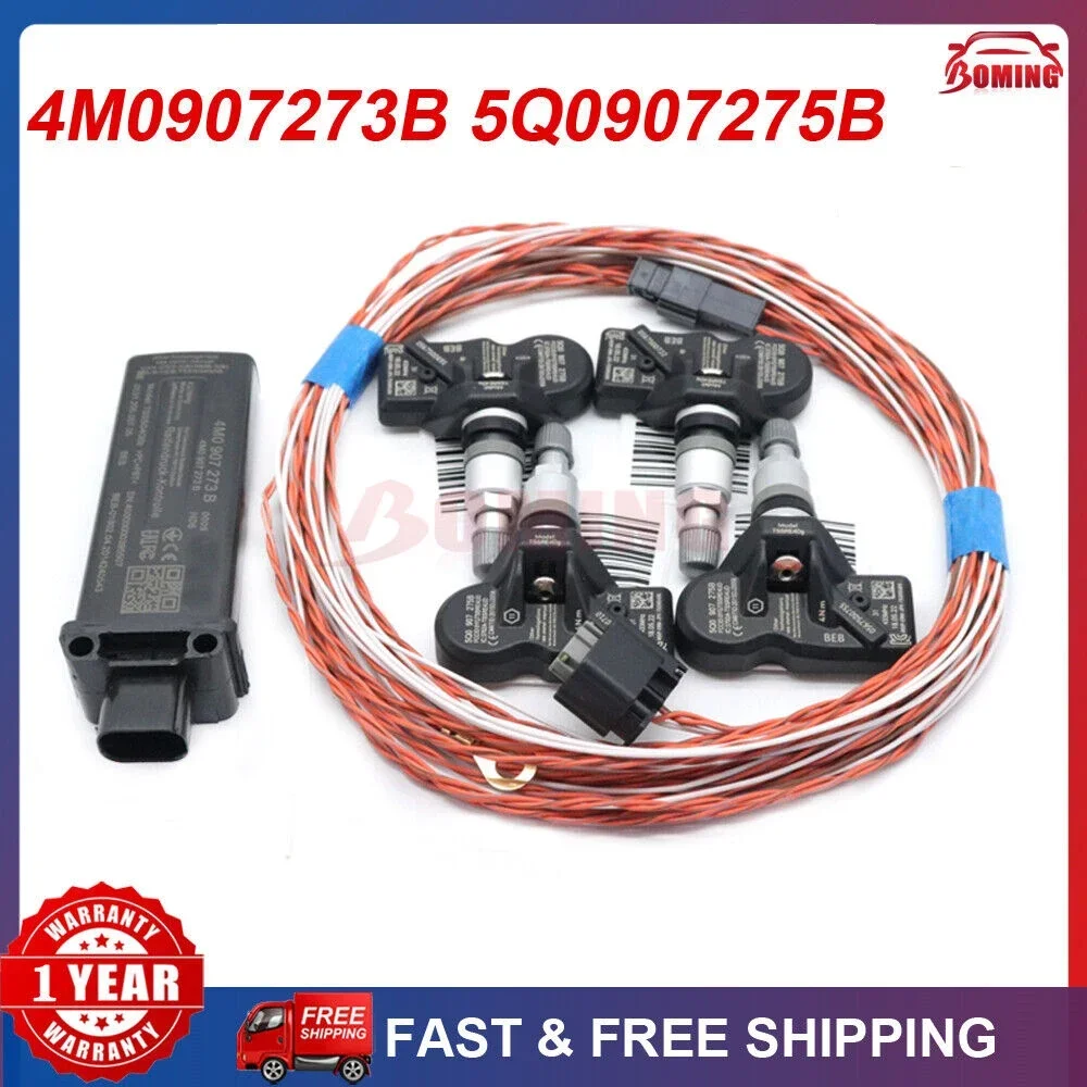 For AUDI Q7 A5 SKODA BENTLEY PORSCHE McLAREN Volkswagen Touran Car TPMS Tire Pressure Monitoring Sensor 4M0907273B 5Q0907275B