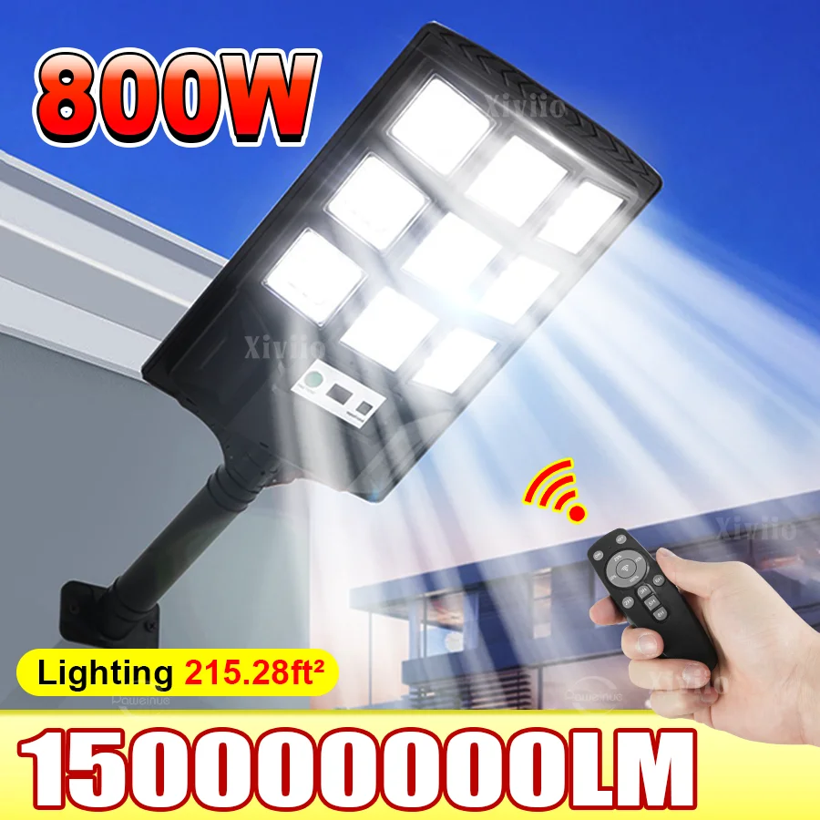 

Новейшие светодиодные солнечные фонари 800 Вт, уличный супер яркий солнечный настенный светильник с датчиком движения, IPX6, водонепроницаемый солнечный фонарь, сад, двор, улица